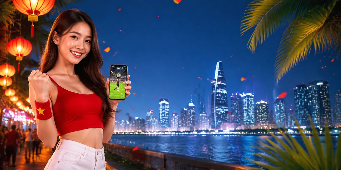 Khách chơi thưởng thức live casino trên điện thoại tại chợ đêm Sài Gòn