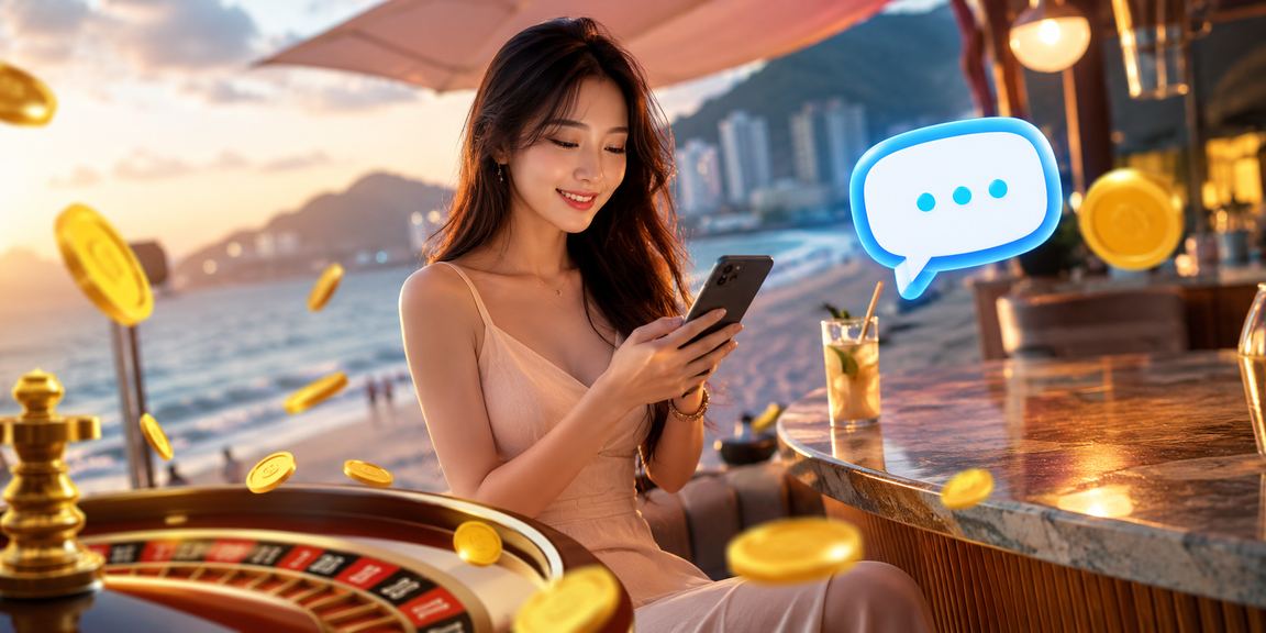 Người dùng Vũng Tàu thưởng thức cà phê và khám phá giải thưởng casino trực tuyến